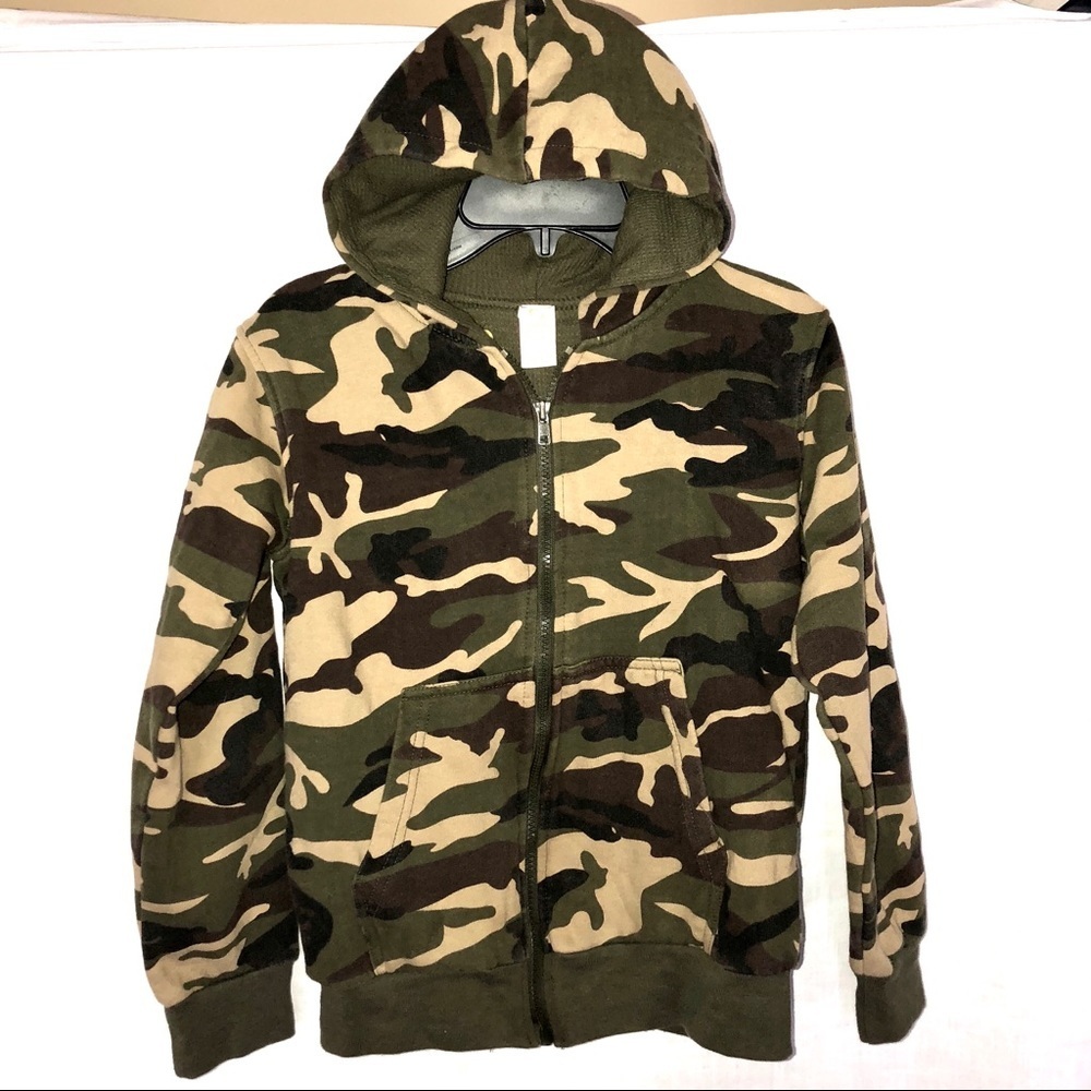 Open Trails Camouflage Zip Hoodie Child Boys 12-14